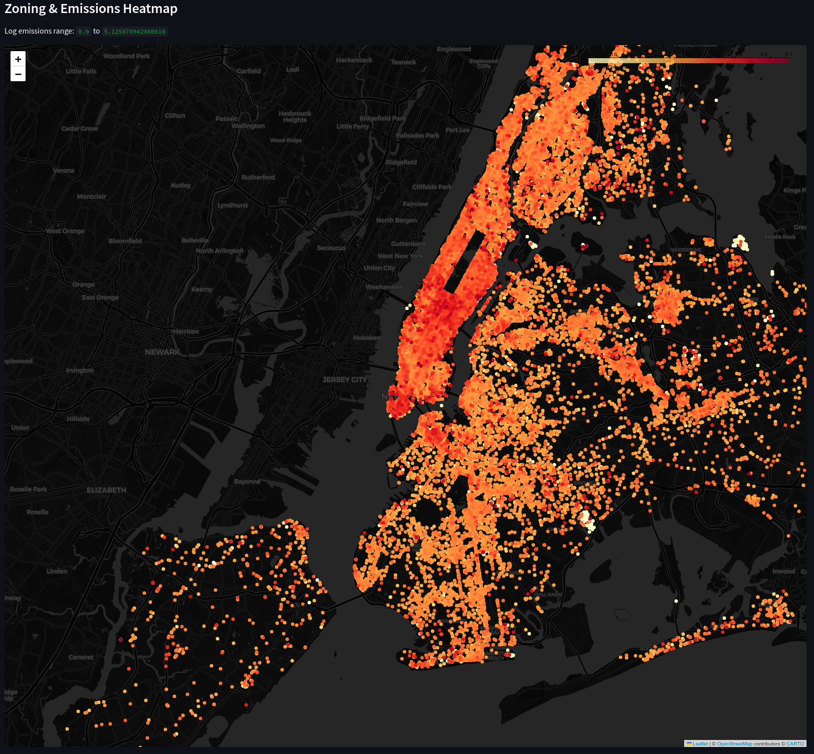 NYC Emissions Dashboard